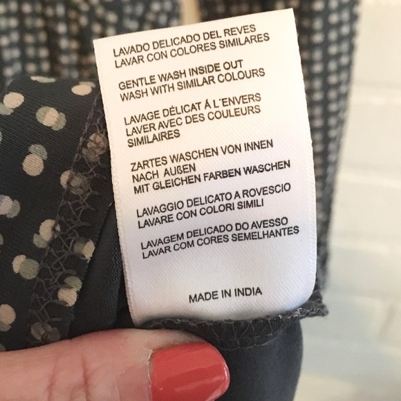 ANTHROPOLOGIE x Indie and Cold Shirt Dress Mini Long sleeve Retro Gray Cream XS - Picture 11 of 16